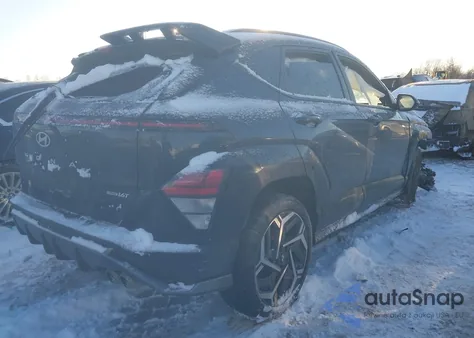 2025 Hyundai Kona N Line S из США, поврежденный, VIN KM8HBCA3XSU199735